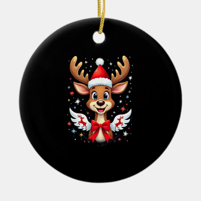 Décoration En Céramique christmas Reindeer (3) (Devant)