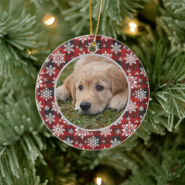 Décoration En Céramique Christmas Tree Editable Pet Photo Decoration (Arbre)