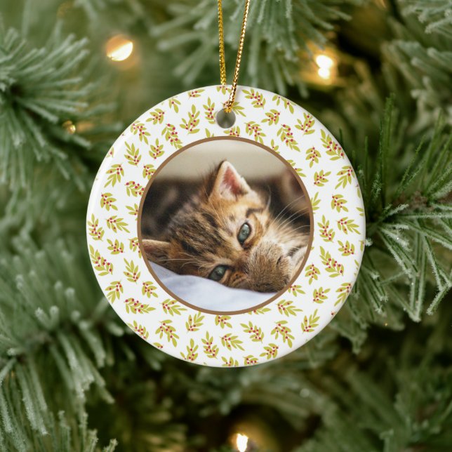 Décoration En Céramique Christmas Tree Editable Pet Photo Decoration (Arbre)