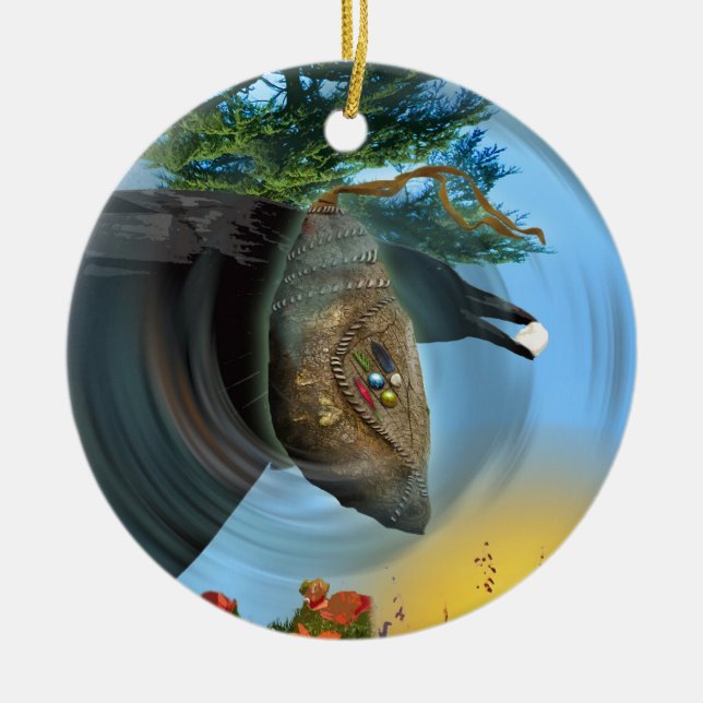 Décoration En Céramique Chrysalis cherokee (Devant)