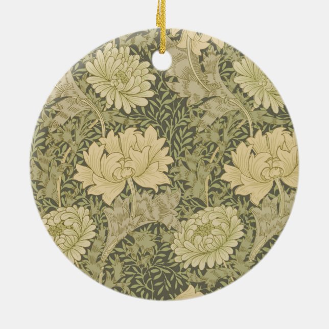 Décoration En Céramique Chrysanthème de William Morris (Dos)