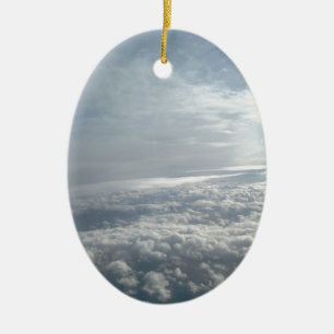 Décoration En Céramique Ciel, Vue Avion, Beaux Nuages