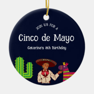 Décoration En Céramique Cinco de Mayo soirée mexicaine d'anniversaire