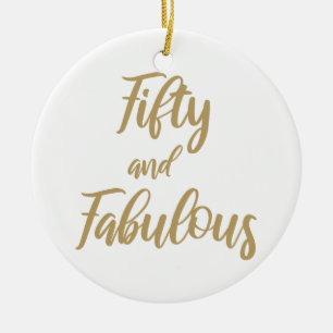 Décoration En Céramique cinquantième Humour d'anniversaire