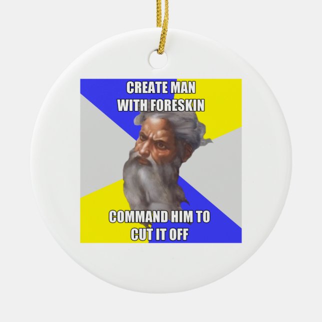 Décoration En Céramique Circoncision de Dieu de Troll (Devant)