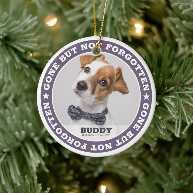 Décoration En Céramique Citation commémorative Modern Pet Photo Sympathy K (Arbre)