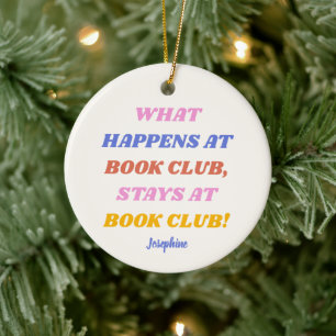 Décoration En Céramique Citation de club de lecture drôle personnalisée av