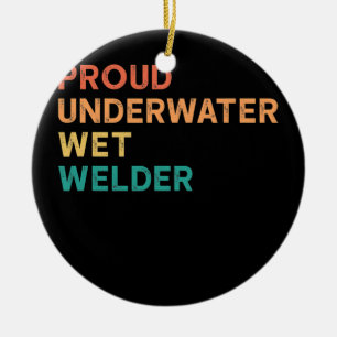 Décoration En Céramique Citation de soudure Vintage de soudure sous-marine