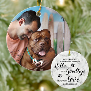 Décoration En Céramique Citation du souvenir de marbre animal de compagnie