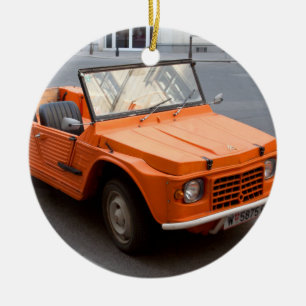 Décoration En Céramique Citroen orange Mehari