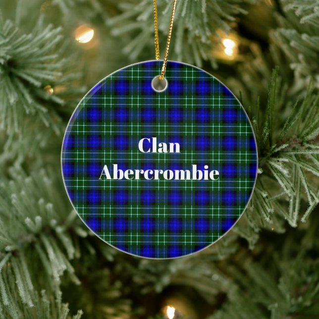 Décoration En Céramique Clan Abercrombie Tartan (Arbre)