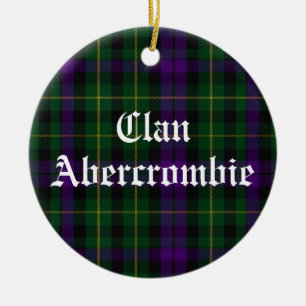 Décoration En Céramique Clan Abercrombie Tartan