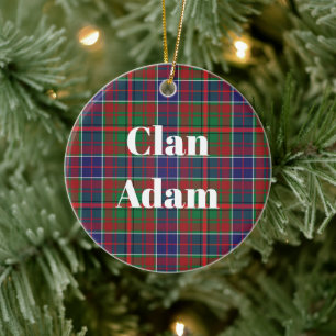 Décoration En Céramique Clan Adam Ancient Tartan