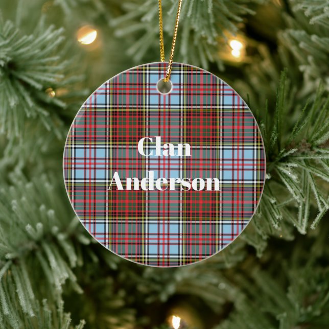 Décoration En Céramique Clan Anderson Ancient Tartan (Arbre)