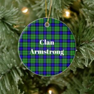 Décoration En Céramique Clan Armstrong Tartan