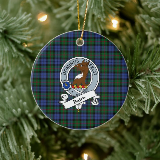 Décoration En Céramique Clan Baird Badge Tartan Plaid (Arbre)