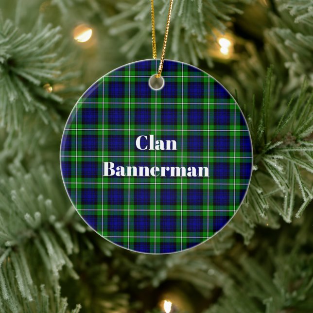 Décoration En Céramique Clan Bannerman Tartan (Arbre)