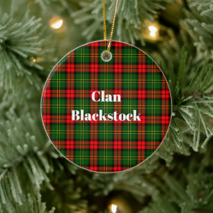 Décoration En Céramique Clan Blackstock Tartan