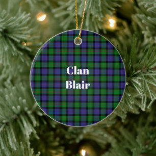 Décoration En Céramique Clan Blair Tartan