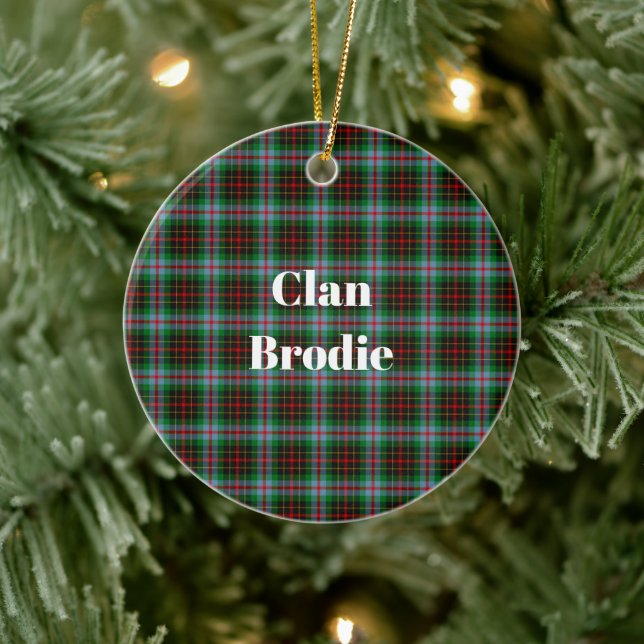 Décoration En Céramique Clan Brodie Tartan (Arbre)