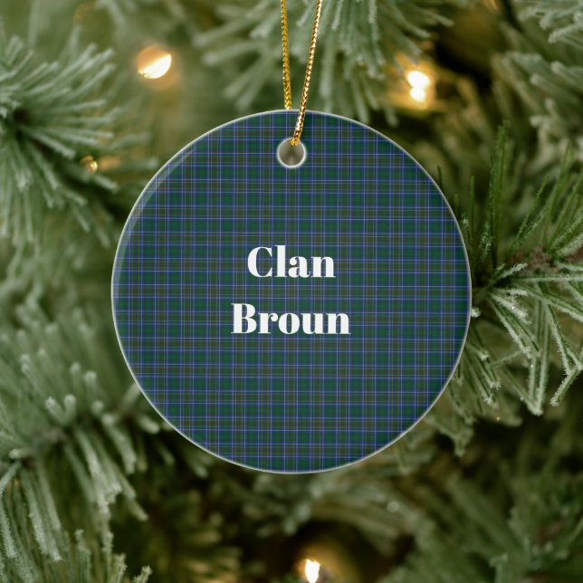 Décoration En Céramique Clan Broun Tartan (Arbre)