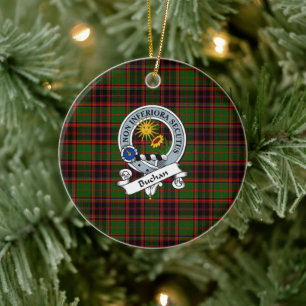 Décoration En Céramique Clan Buchan Insigne moderne Tartan Plaid