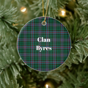 Décoration En Céramique Clan Byres Tartan