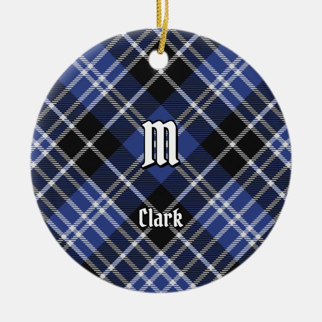 Décoration En Céramique Clan Clark Tartan (Devant)