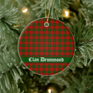 Décoration En Céramique Clan Drummond Tartan personnalisable