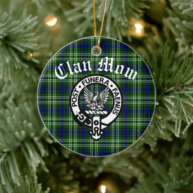Décoration En Céramique Clan écossais Mow Crest & Tartan (Arbre)