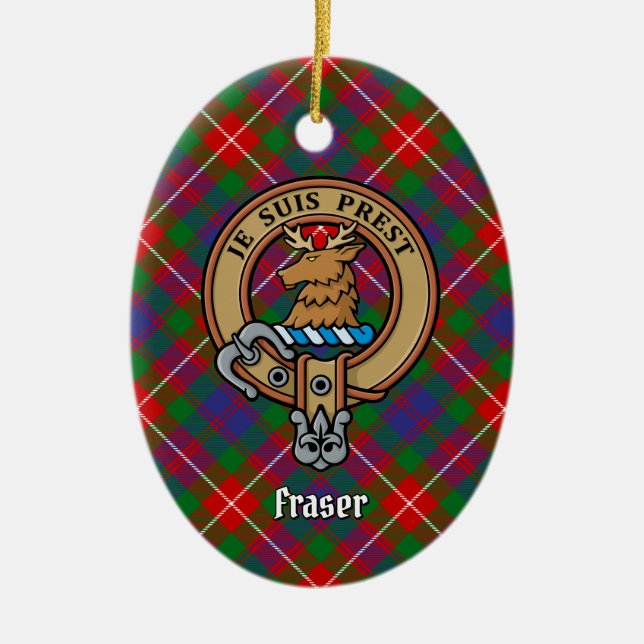 Décoration En Céramique Clan Fraser de Lovat Crest (Devant)