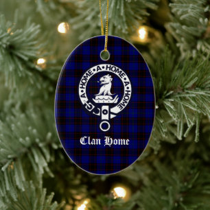 Décoration En Céramique Clan Home Crest Badge et Tartan