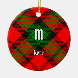 Décoration En Céramique Clan Kerr Tartan