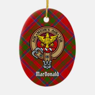 Décoration En Céramique Clan MacDonald de Keppoch Crest Crest Crest Orname