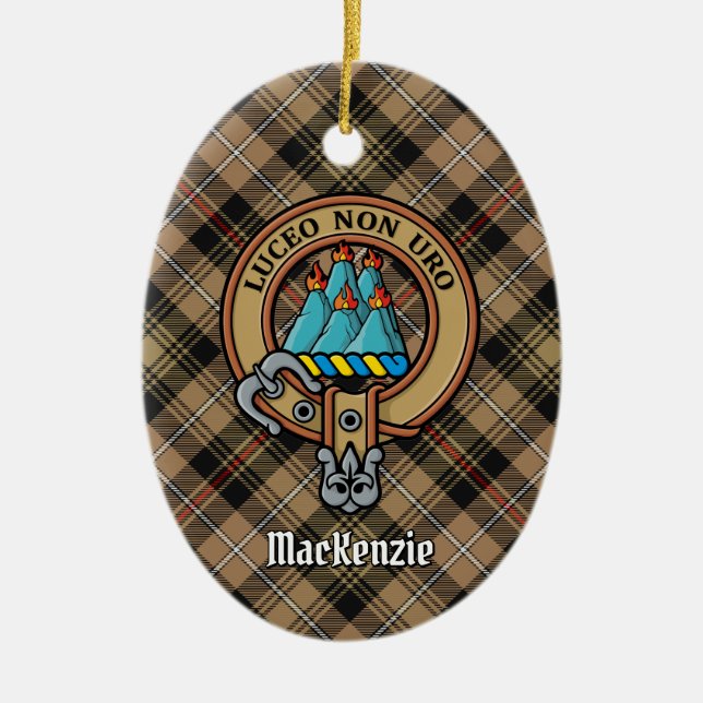 Décoration En Céramique Clan MacKenzie Crest Ornament en céramique (Devant)