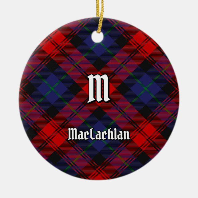 Décoration En Céramique Clan MacLachlan Tartan (Devant)
