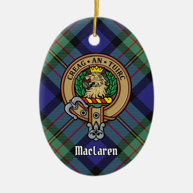 Décoration En Céramique Clan MacLaren Crest (Devant)