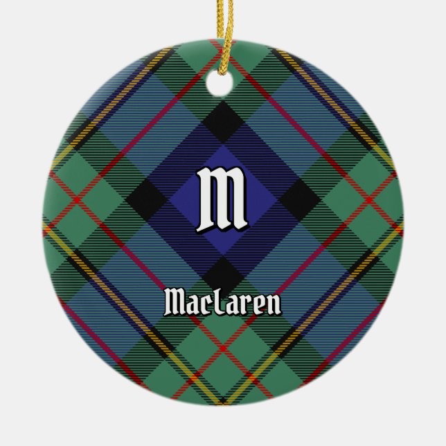 Décoration En Céramique Clan MacLaren Tartan (Devant)