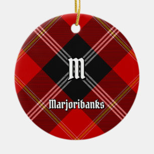 Décoration En Céramique Clan Marjoribanks Tartan