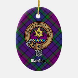 Décoration En Céramique Clan Wardlaw Crest sur l'ornement en céramique Tar