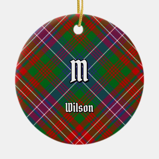 Décoration En Céramique Clan Wilson Modern Tartan (Devant)