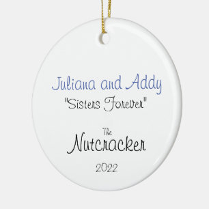 Décoration En Céramique Clara et la Fille de la fête Custom