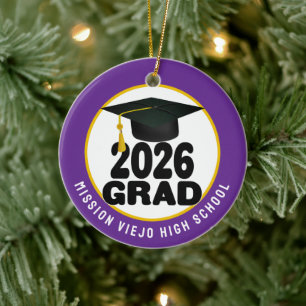 Décoration En Céramique Classe audacieuse de 2026 - Diplôme photo
