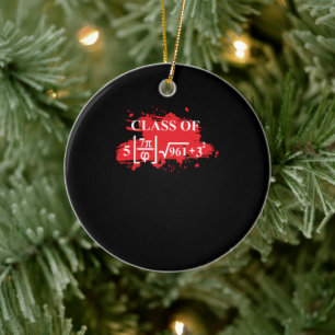 Décoration En Céramique Classe De 2024 Math Geek Funny Pi Diplômé De 8E An