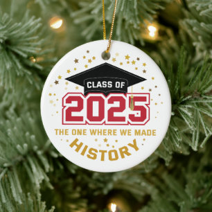 Décoration En Céramique Classe De 2025 - Celle Où Nous Avons Fait L'Histoi