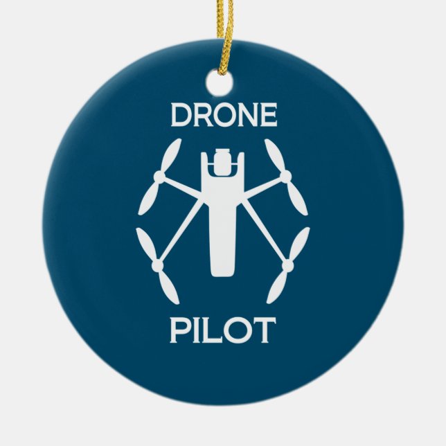 Décoration En Céramique Classes Drone Pilot (Devant)