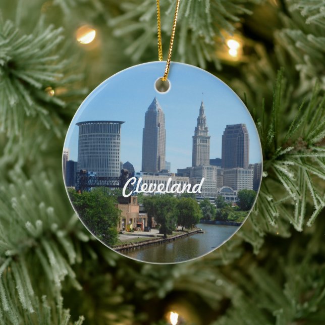 Décoration En Céramique Classic Cleveland Skyline (Arbre)