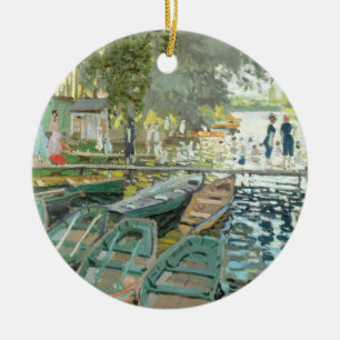 Décoration En Céramique Claude Monet. Baigneurs à La Grenouillère