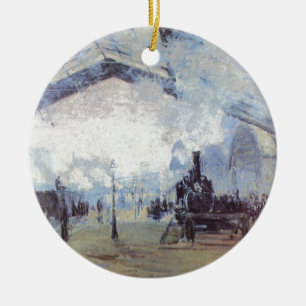 Décoration En Céramique Claude Monet - illustration de train - machine à