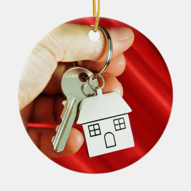 Décoration En Céramique Clés pour une nouvelle maison ! (Devant)